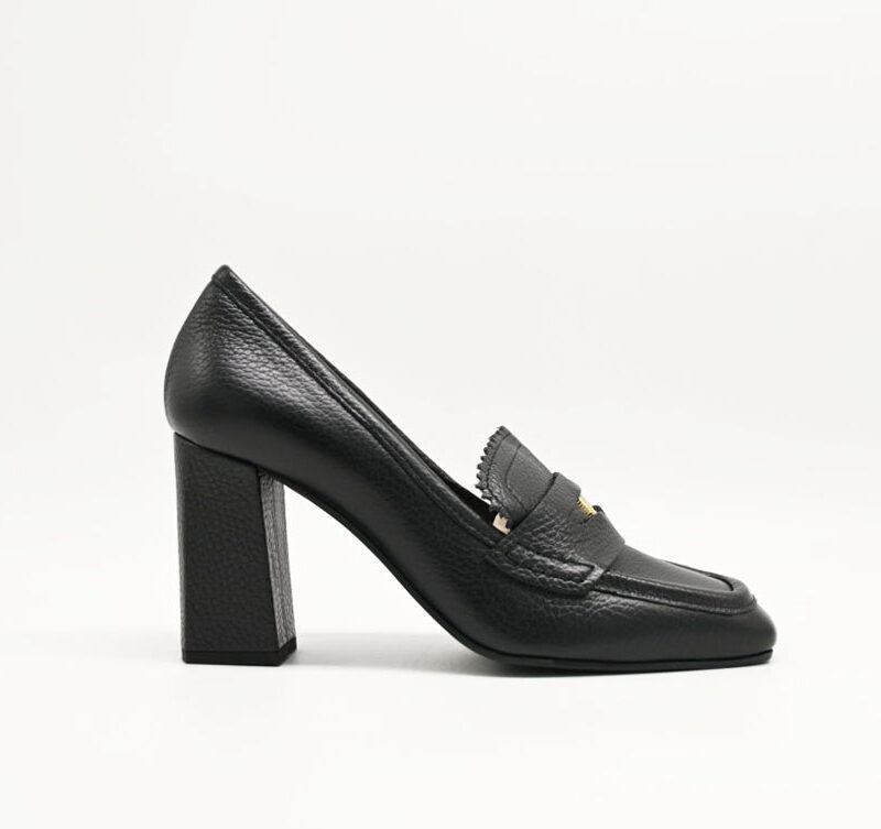 pollini decoltè pelle mocassino