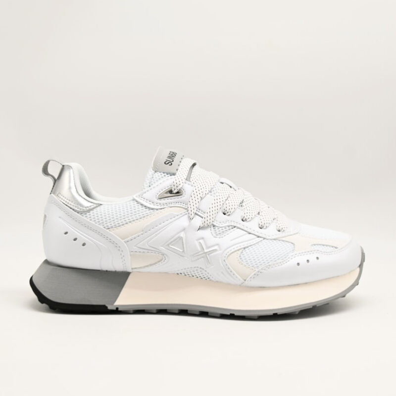 sun68 sneakers jaki 2.0 silver mesh