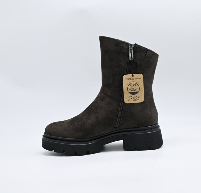 marco tozzi stivaletto suede vegan - immagine 4