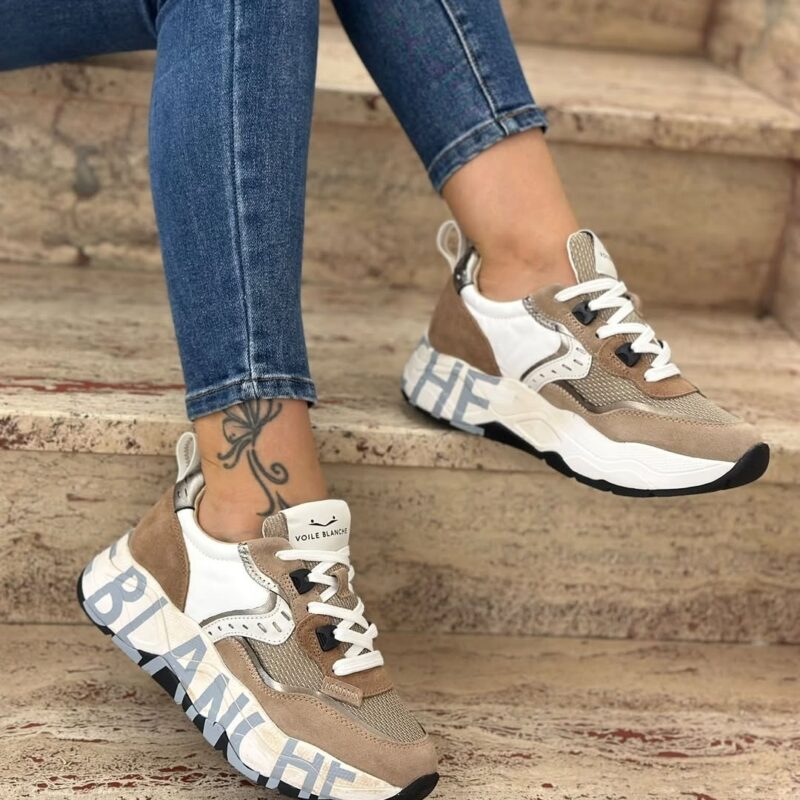 Alternative view of voile blanche sneakers club105 suede